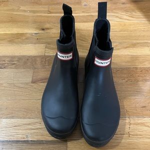 Hunter original Chelsea rain boots dark slate size 10